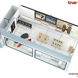 ร้านทรู Trueshop ออกแบบตกแต่งภายใน interior design