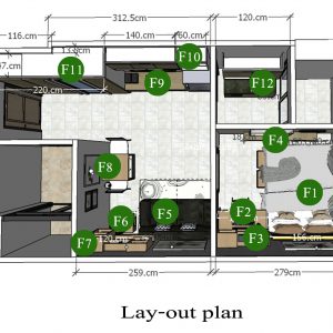 คอนโดสุขุมวิท95 Interior design